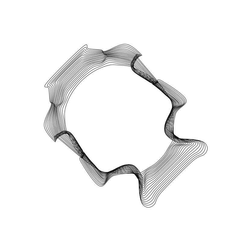 The radial form provides natural segmentation