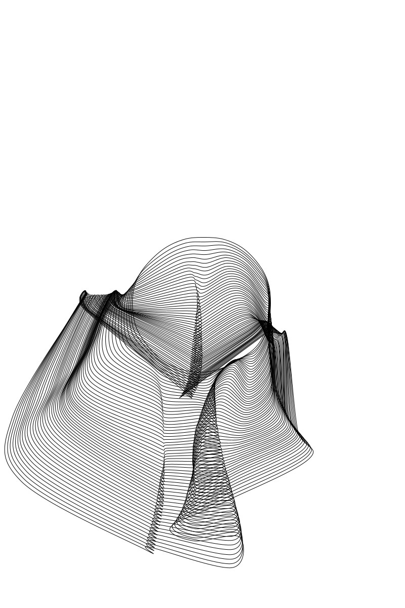 Directional offset creates flowing forms